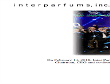 Tablet Screenshot of interparfumsinc.com